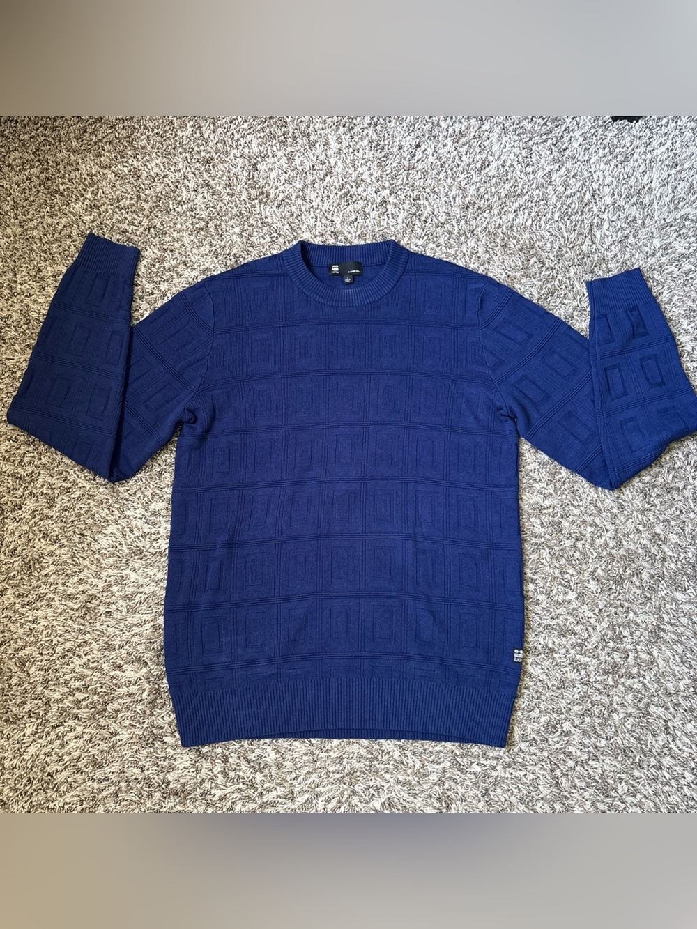 G-Star Raw Men's Crewneck Sweater in Royal Blue